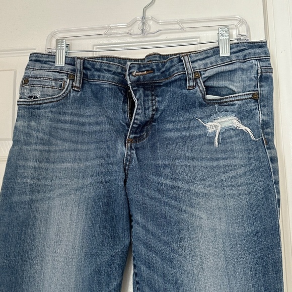 Kut From The Kloth Catherine Boyfriend Jean Size 10 Classic Distressed - Picture 2 of 8
